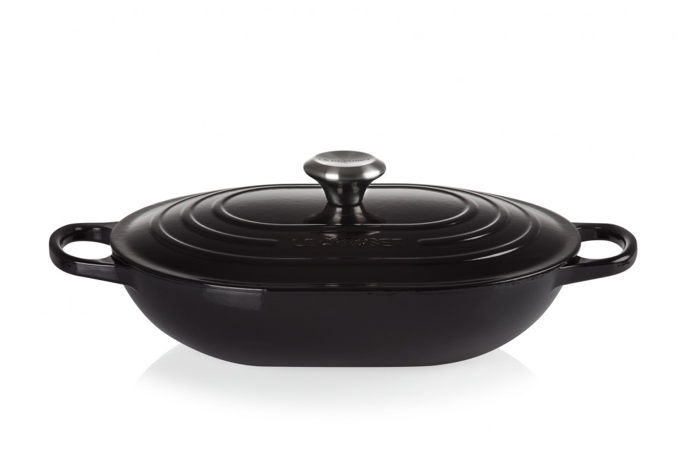 Кастрюля низкая 31 см Le Creuset Черный Oblong