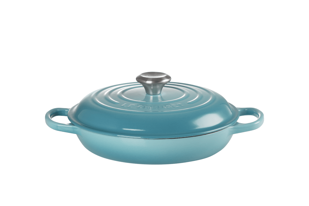 Кастрюля низкая 26 см Le Creuset Бирюза 21180261702430
