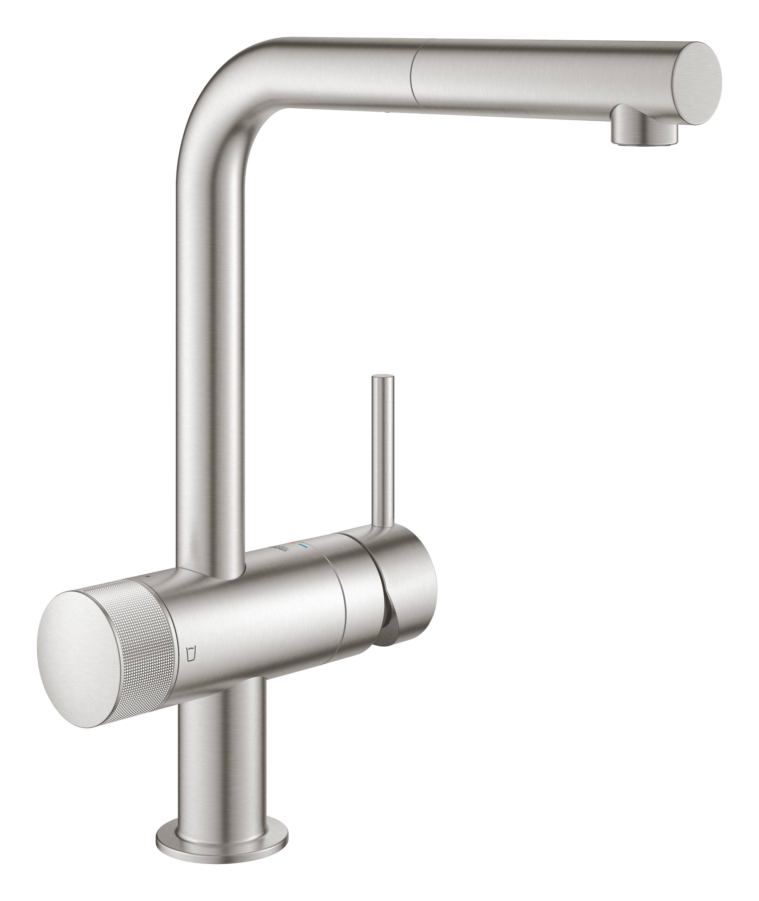Смеситель с фильтром GROHE Нержавеющая сталь BLUE PURE MINTA