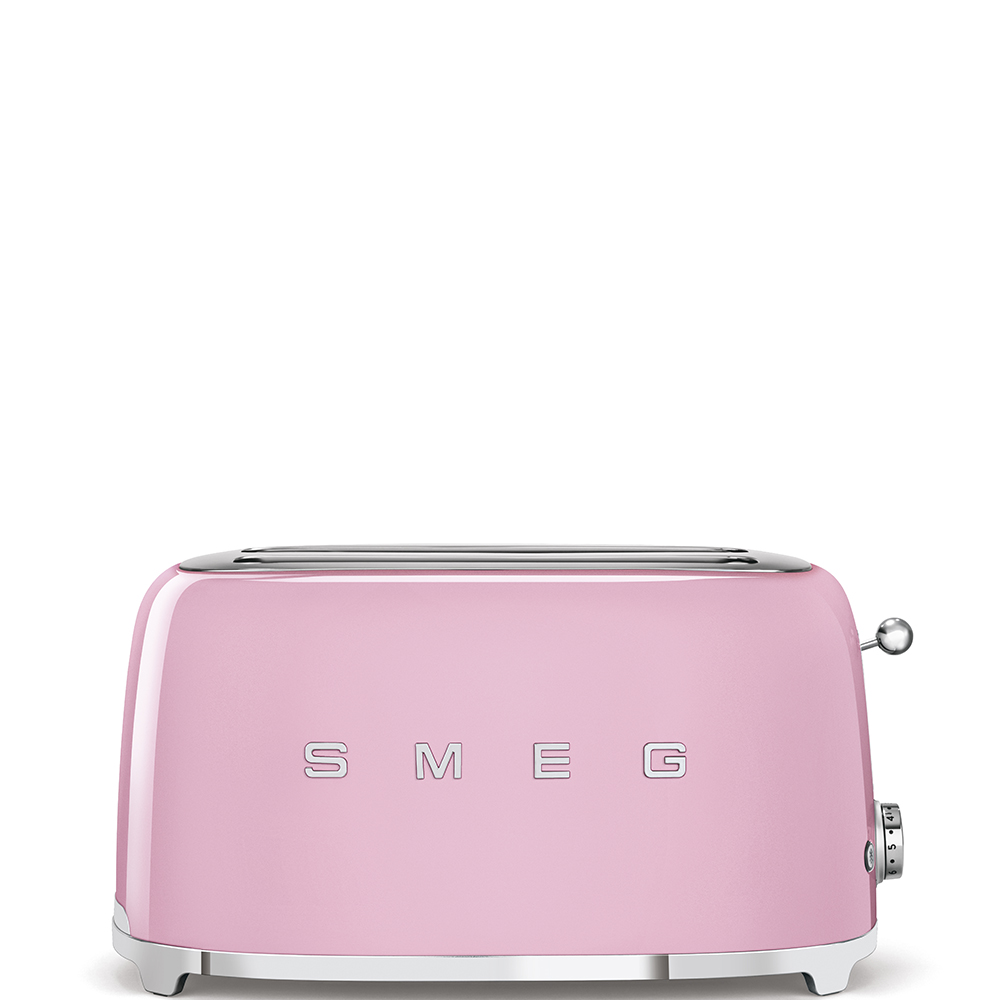 Тостер на 4 ломтика Smeg Розовый TSF02PKEU
