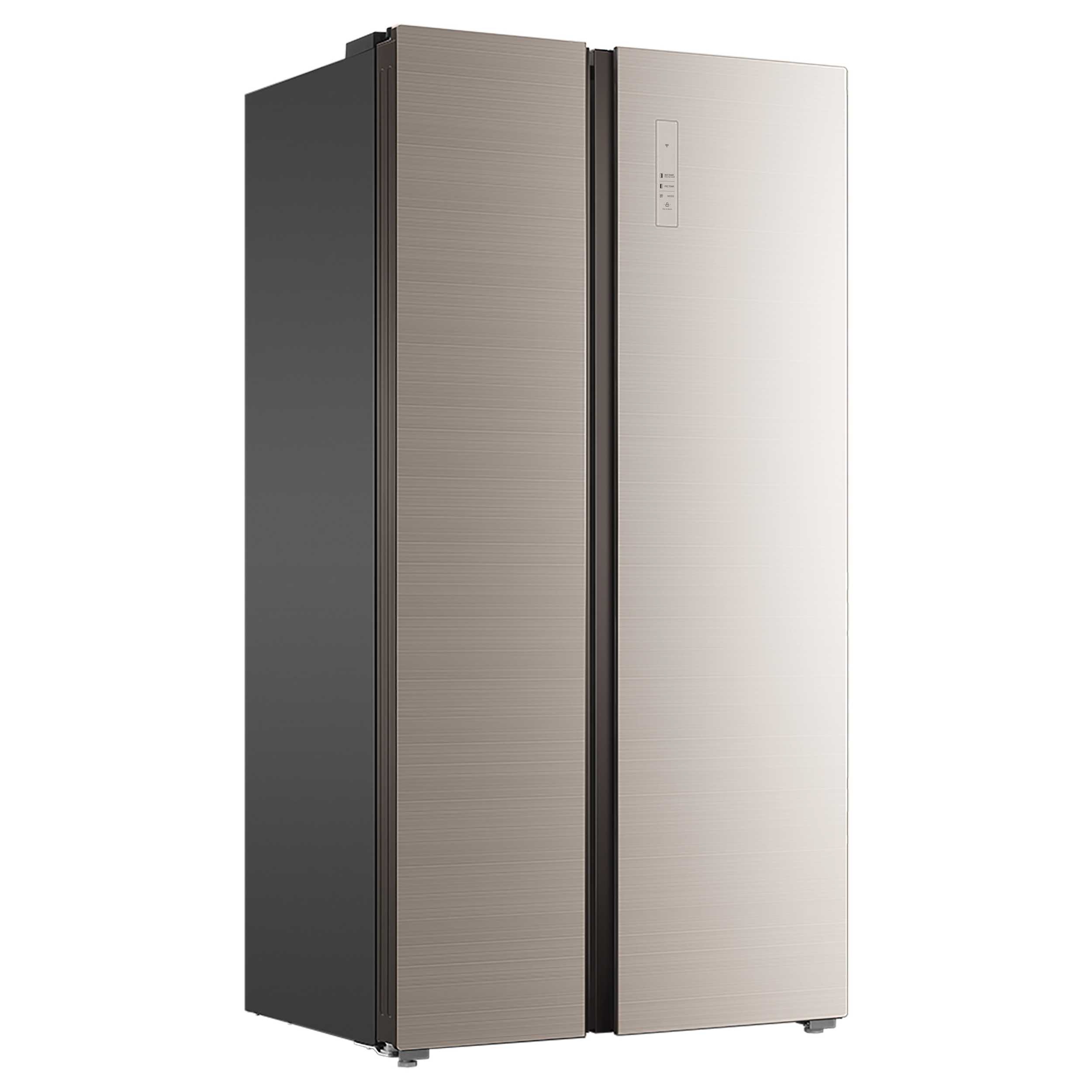 Холодильник Side-by-side Korting Золотисто-бежевое стекло KNFS 91817 GB