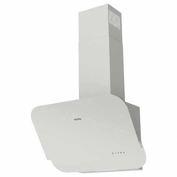 Вытяжка кухонная Korting Белое стекло KHC 66135 GW