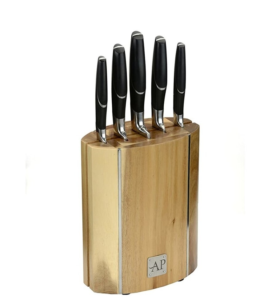 Набор кухонных ножей в деревянном блоке 5 шт ARTHUR PRICE APZAPK7005