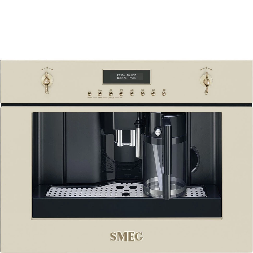 Кофемашина встраиваемая Smeg Кремовый CMS8451P УЦЕНКА
