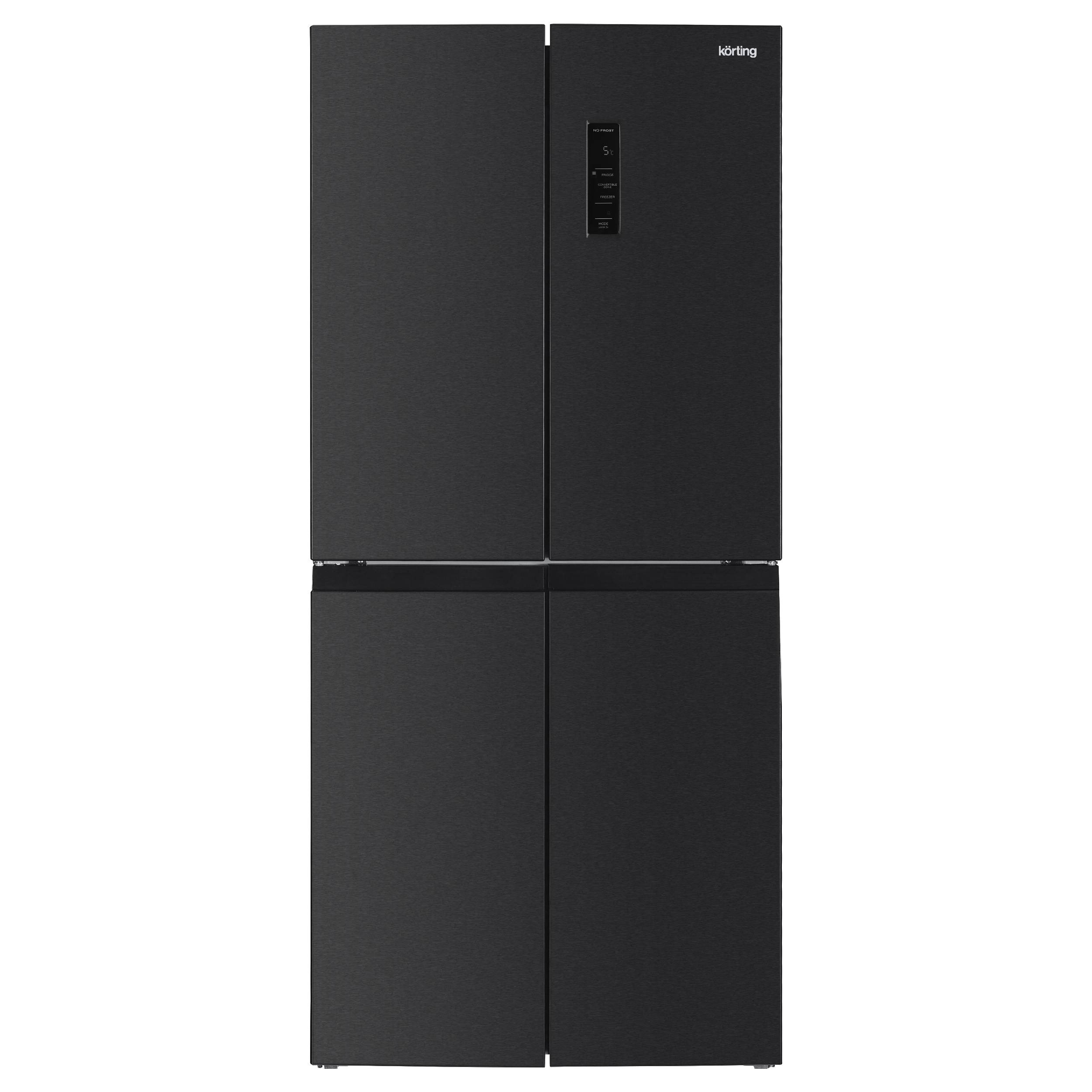 Холодильник Side-by-side Korting Черная сталь KNFM 84799 XN