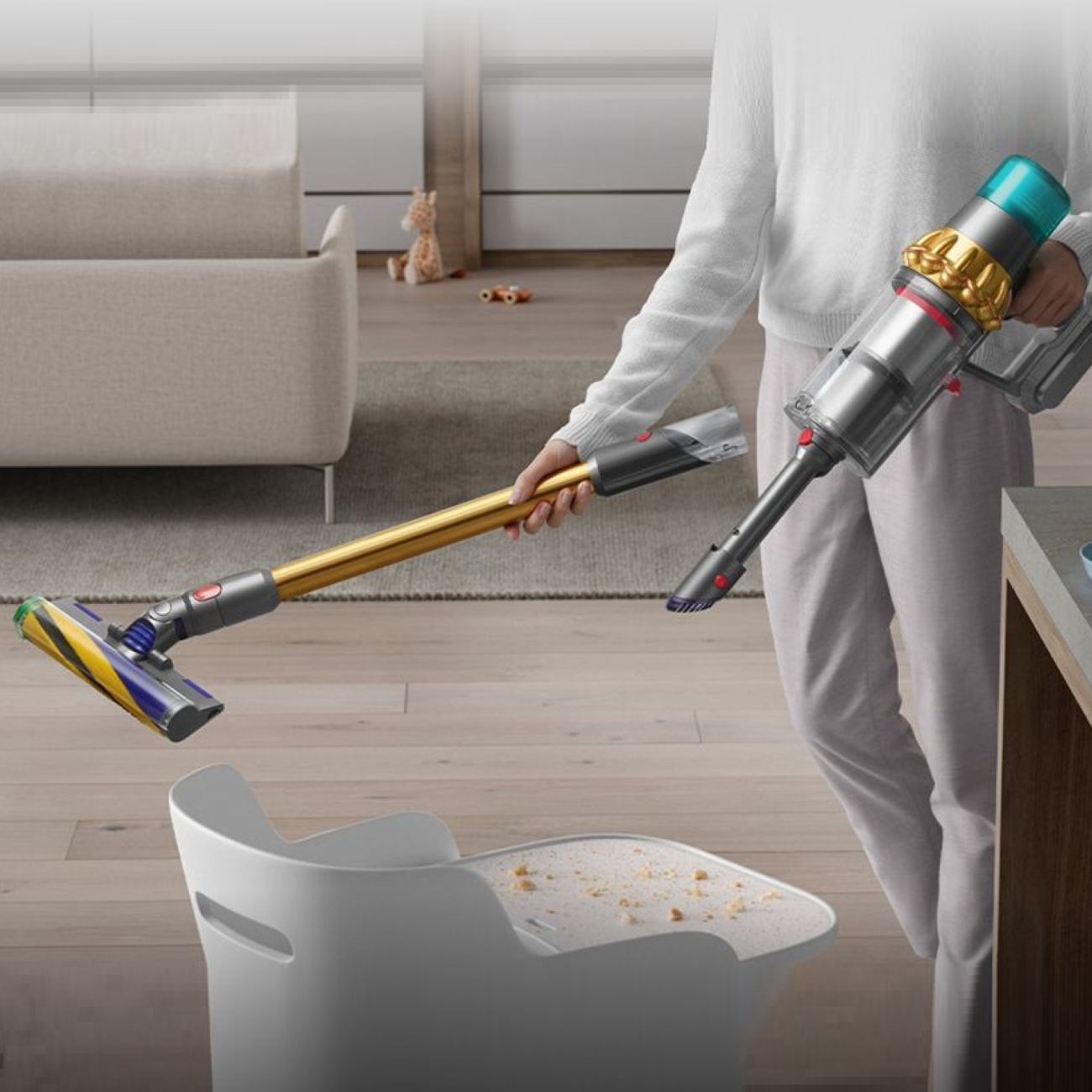 Пылесос беспроводной DYSON V15 Detect Absolute Gold 447045-01