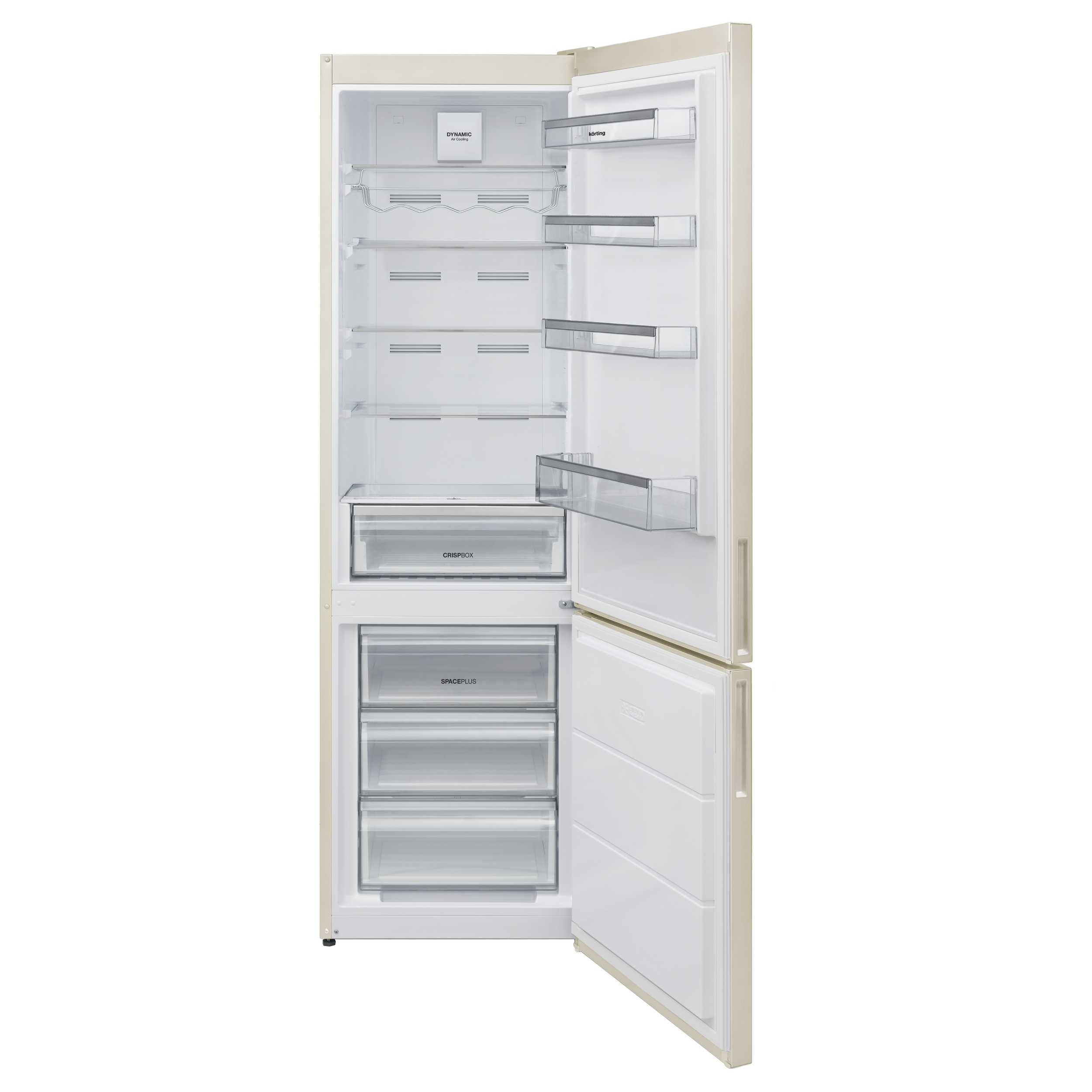 Холодильник комбинированный Korting Бежевый KNFC 62010 B