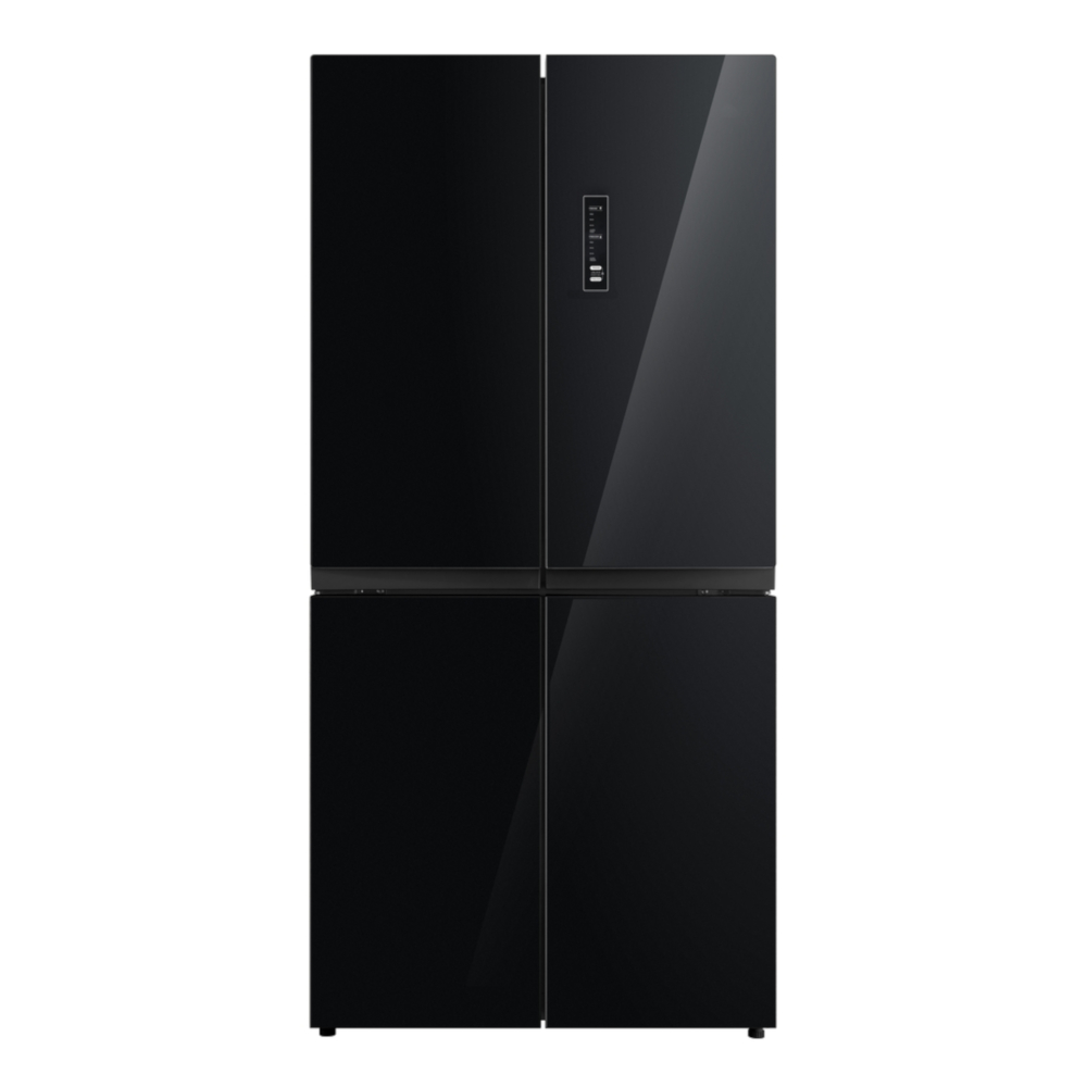 Холодильник Side-by-side Korting Черное стекло KNFM 81787 GN