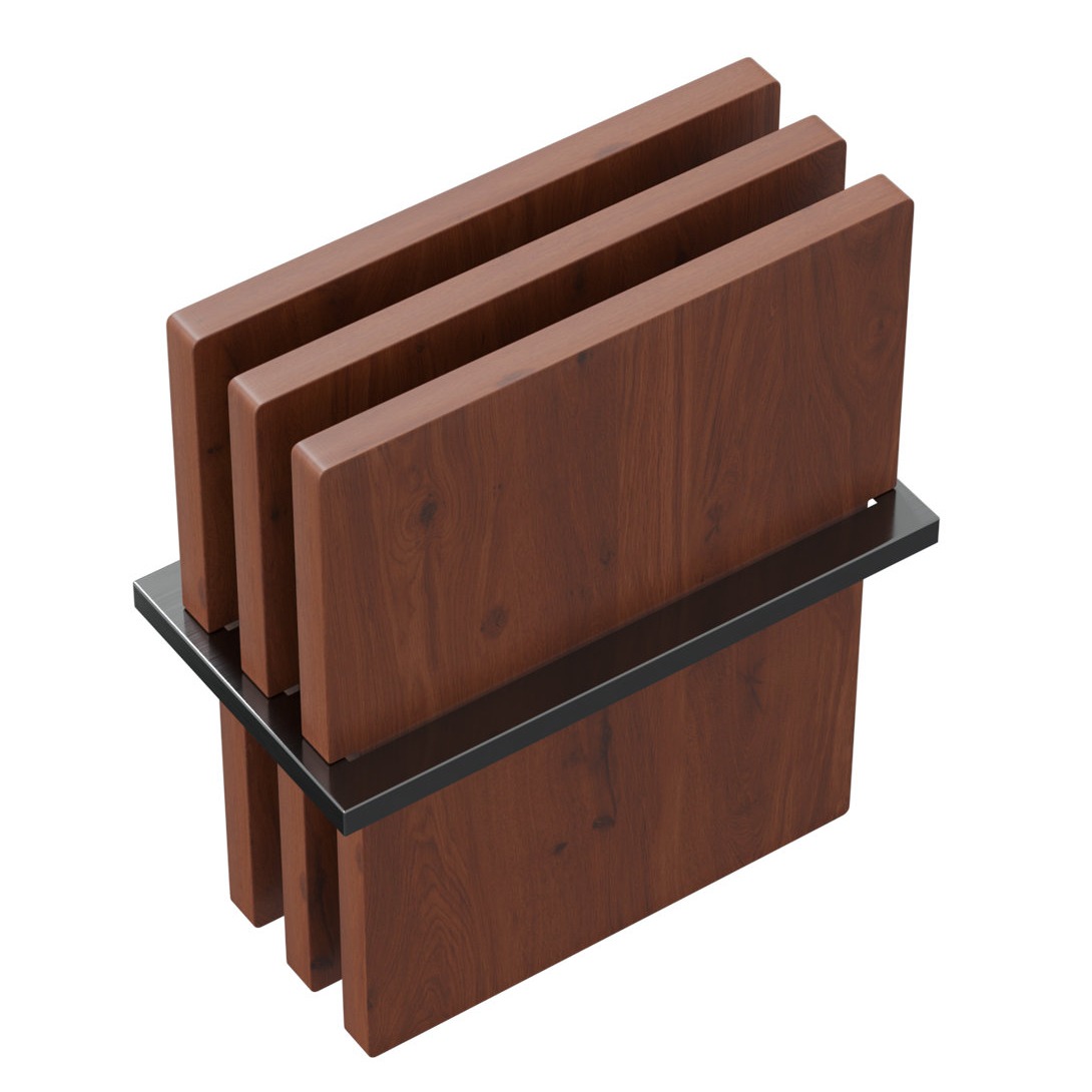 Вставка-держатель и доски Omoikiri Вороненая сталь FP-04-GM