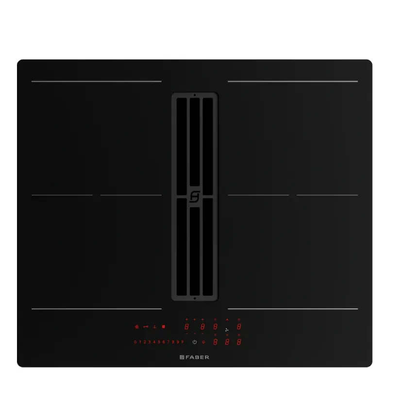 Варочная панель с вытяжкой Faber Черный HOOD GALILEO SLIM F600