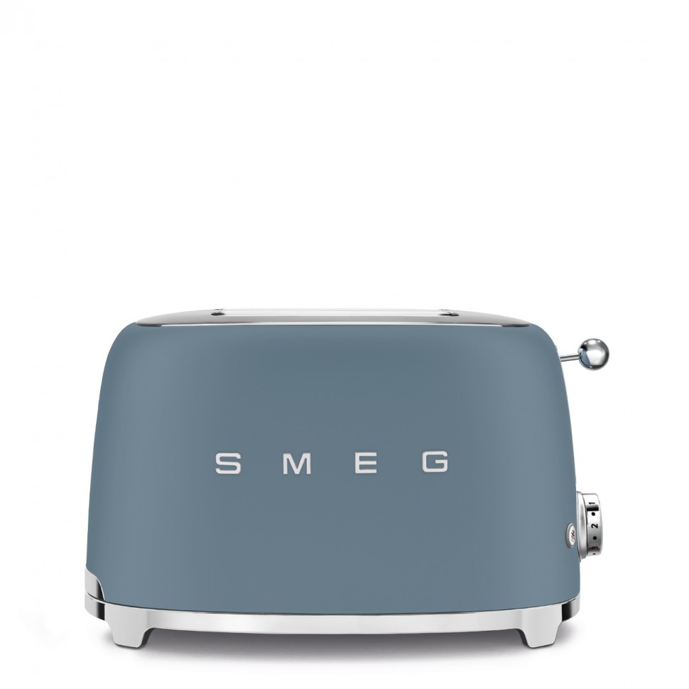 Тостер на 2 ломтика Smeg Синий шторм матовый TSF01SBMEU