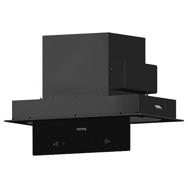 Вытяжка кухонная Korting Черное стекло KHI 6099 ICGN