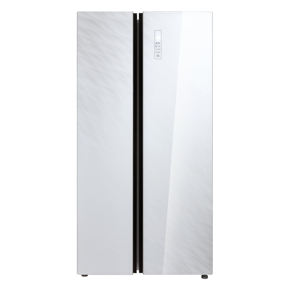Холодильник Side-by-side Korting Белое стекло KNFS 91797 GW