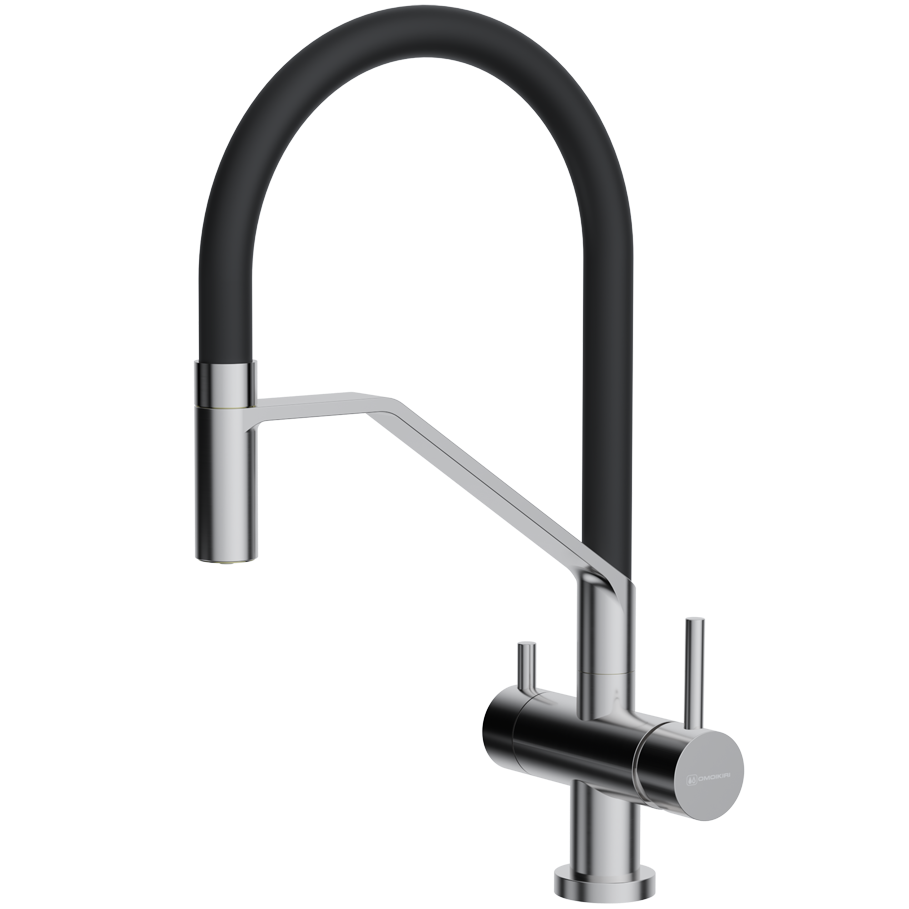 Смеситель с фильтром Omoikiri Нержавеющая сталь Akeno BN