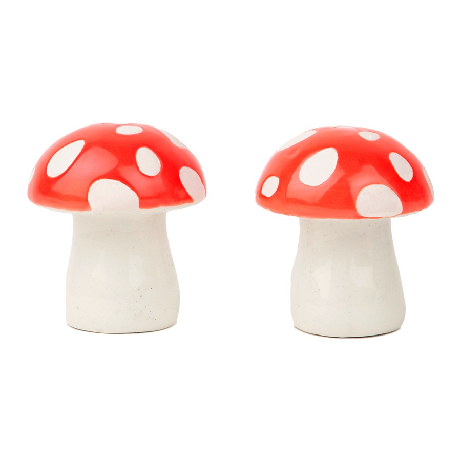 Набор из солонки и перечницы DOIY Белый Amanita