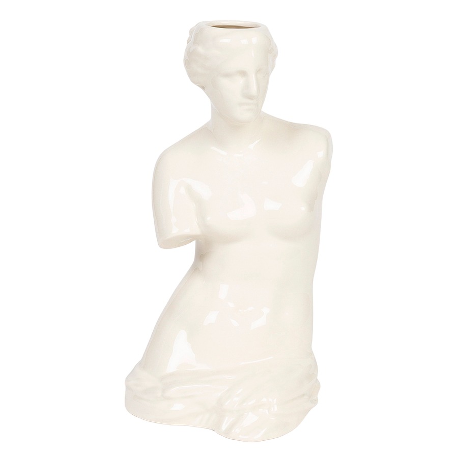Ваза 31 см DOIY Белый Venus