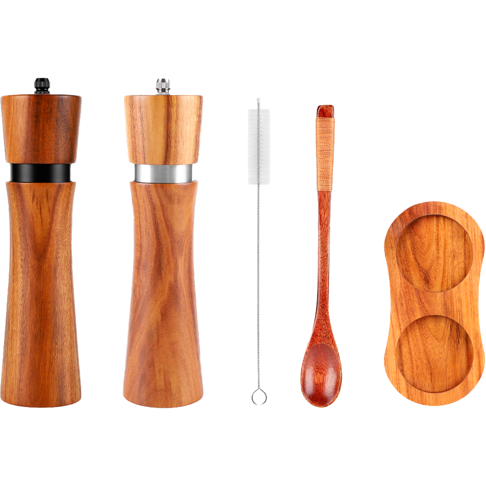 Набор из солонки и перечницы Omoikiri Дерево GR-02-SET-WD