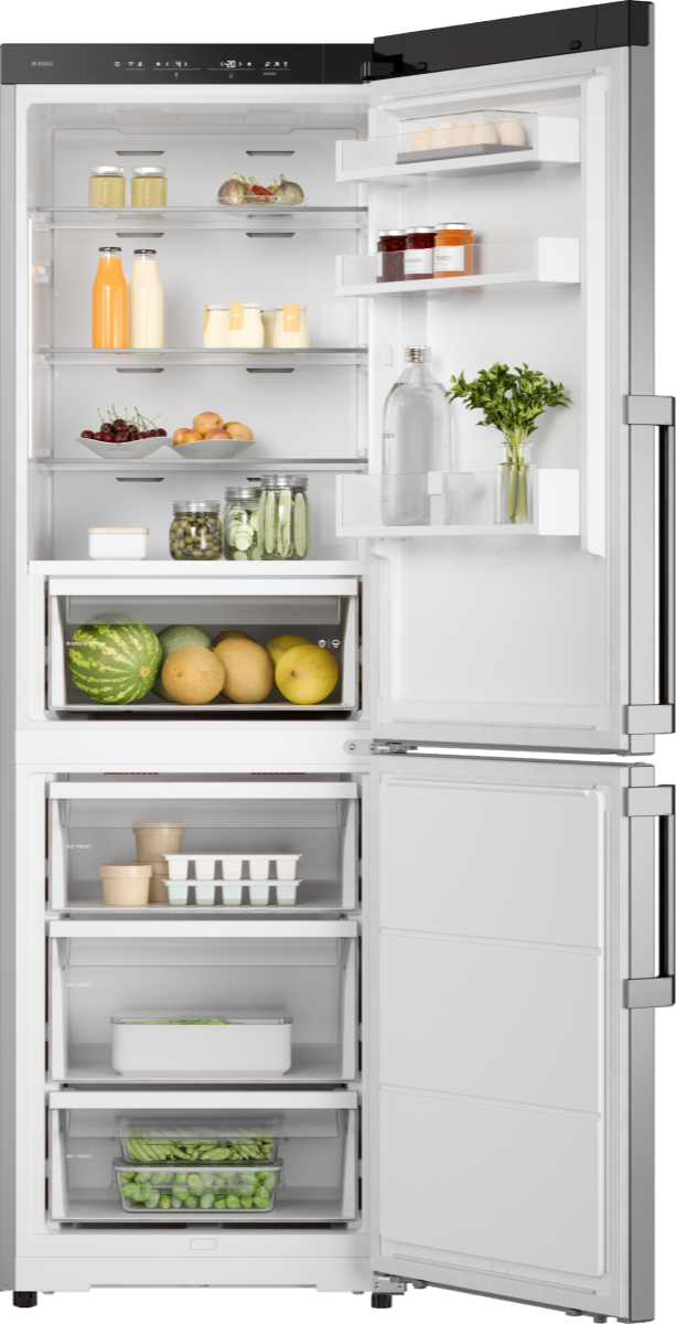 Холодильник комбинированный Asko Нержавеющая сталь RFC286KNBS1