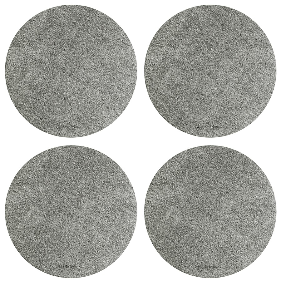 Набор сервировочных салфеток 35х35 см, 4 шт LIBERTY JONES Серый Leanera