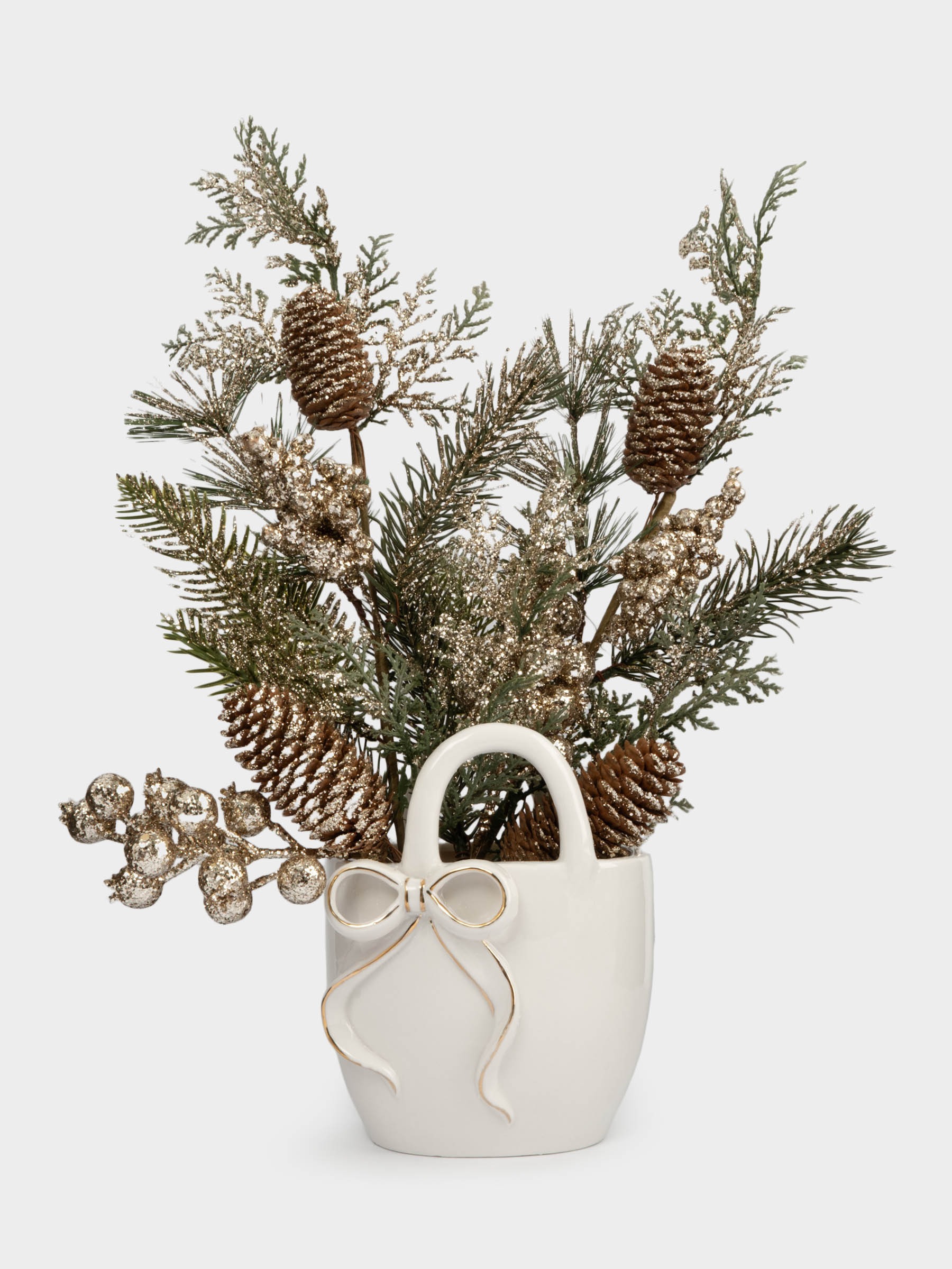 Ваза 16 см ANNA LAFARG Белый ANLAF-ZY243563-1