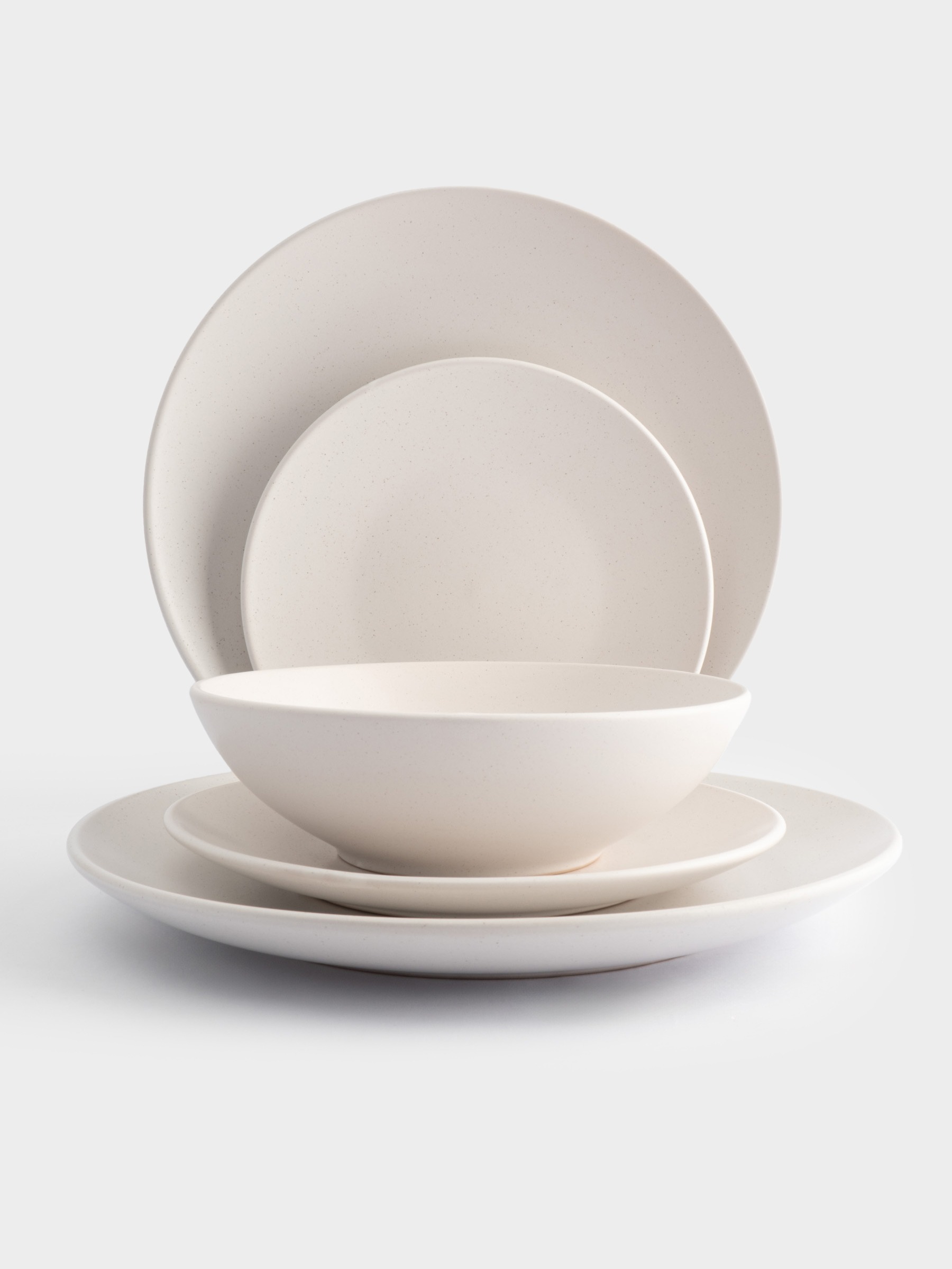 Обеденный сервиз 6 персон, 18 предметов ANNA LAFARG Белый Scanno