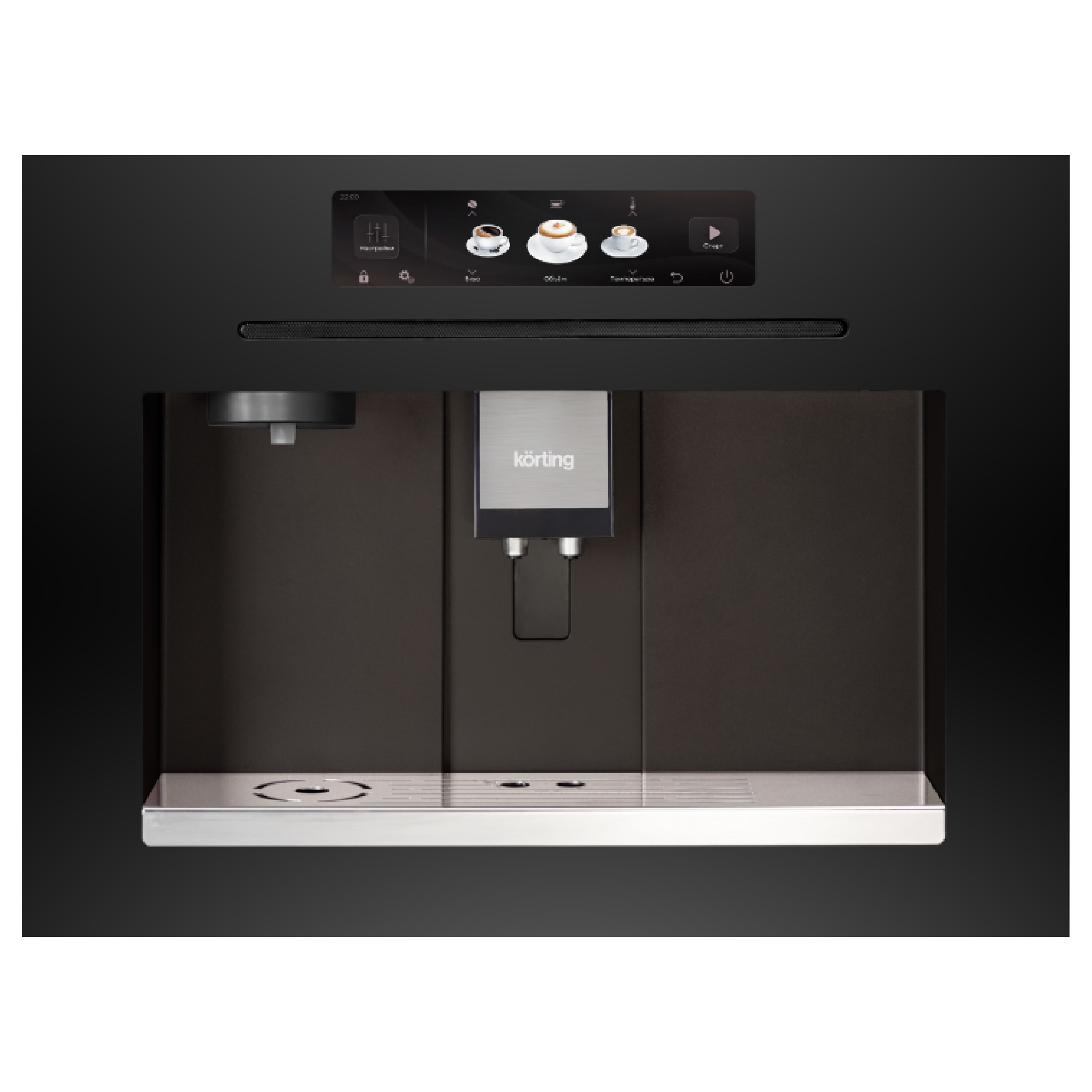 Кофемашина встраиваемая Korting Черный KCM 9830 BCG