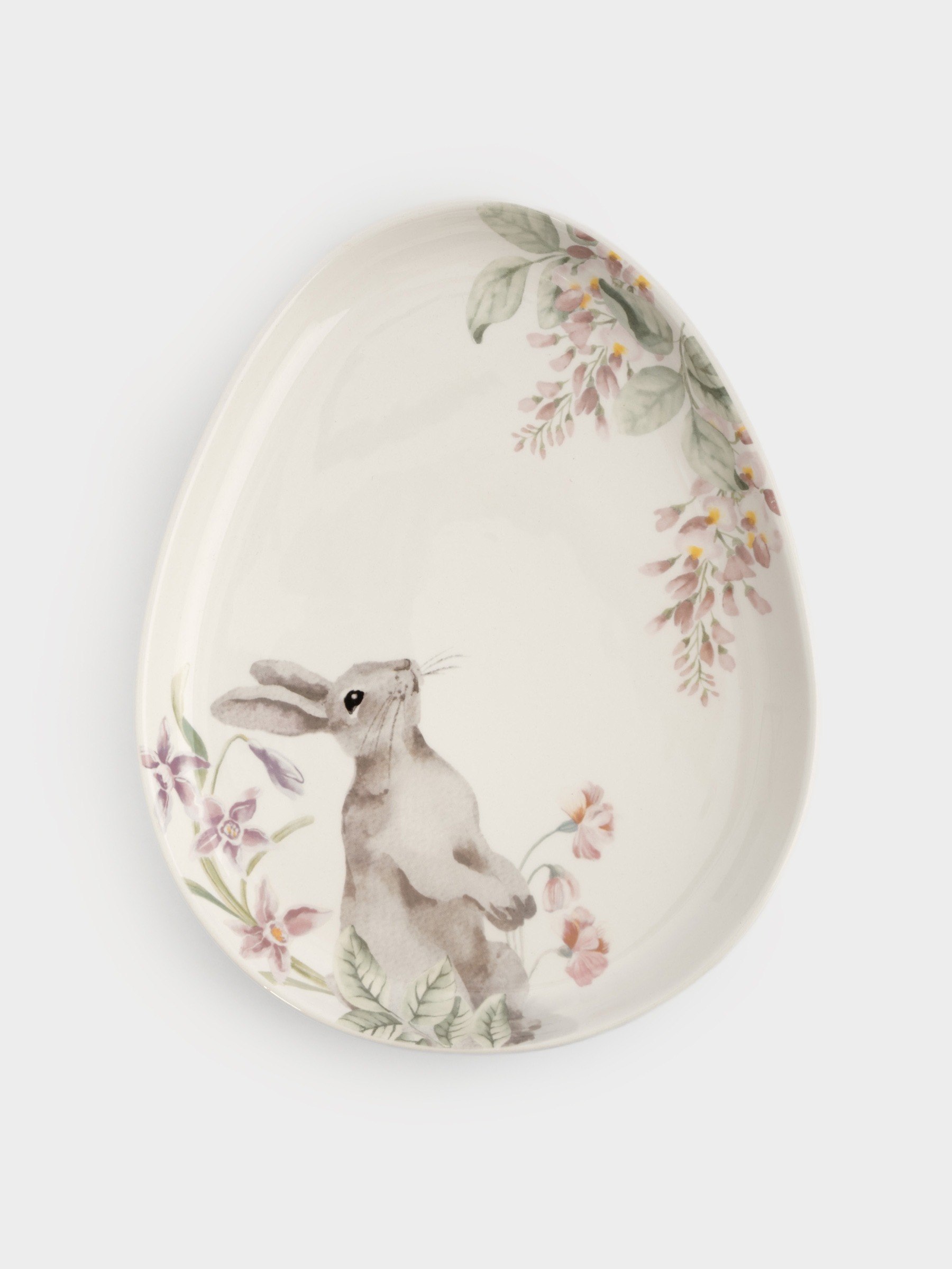Блюдо 25 см ANNA LAFARG Белый Кролик
