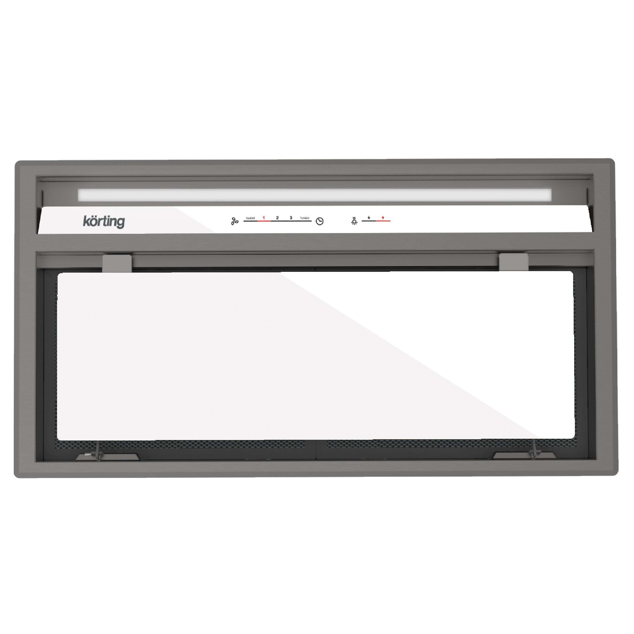 Вытяжка кухонная Korting Белое стекло KHI 60945 DGW