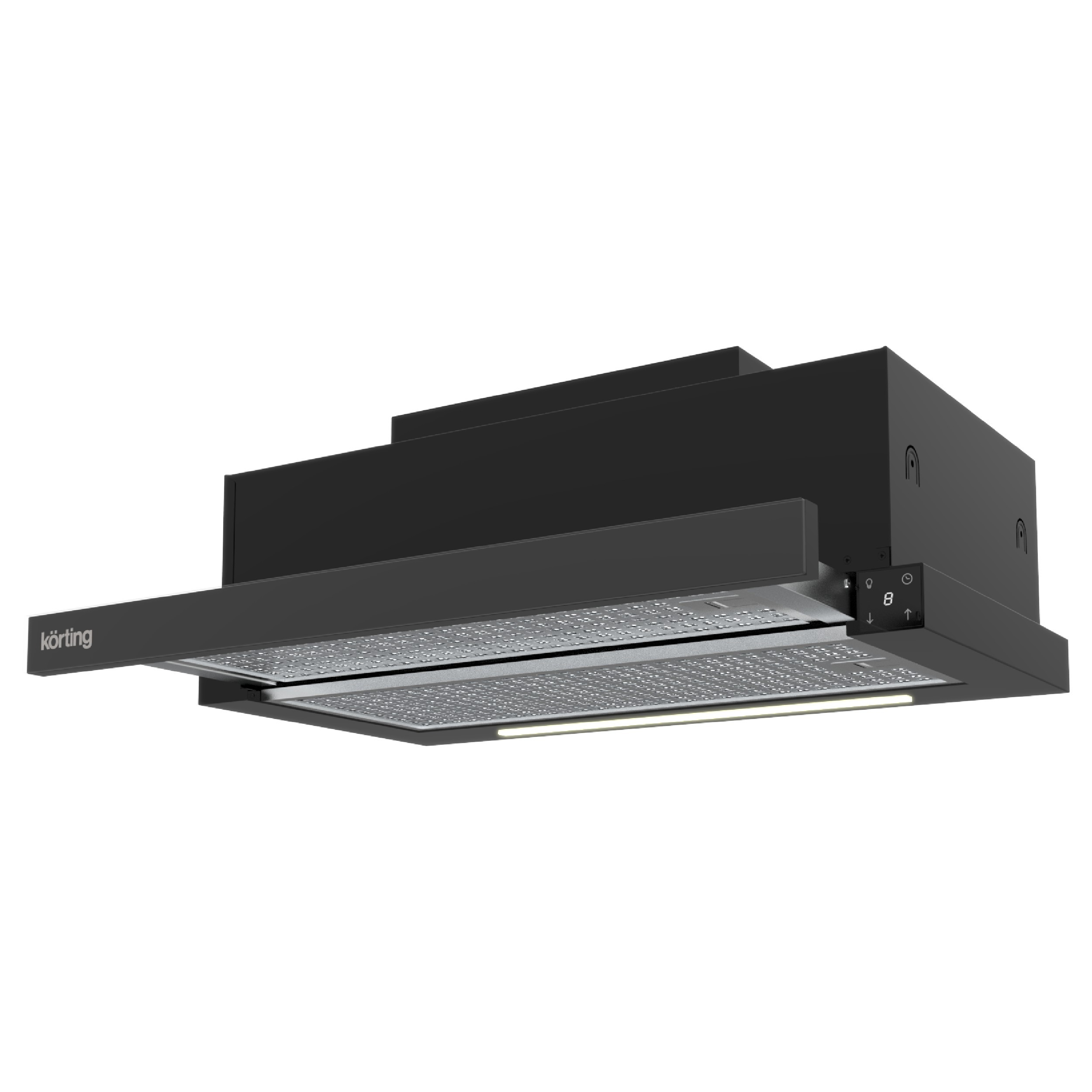Вытяжка кухонная Korting Черное стекло KHP 69617 DGN