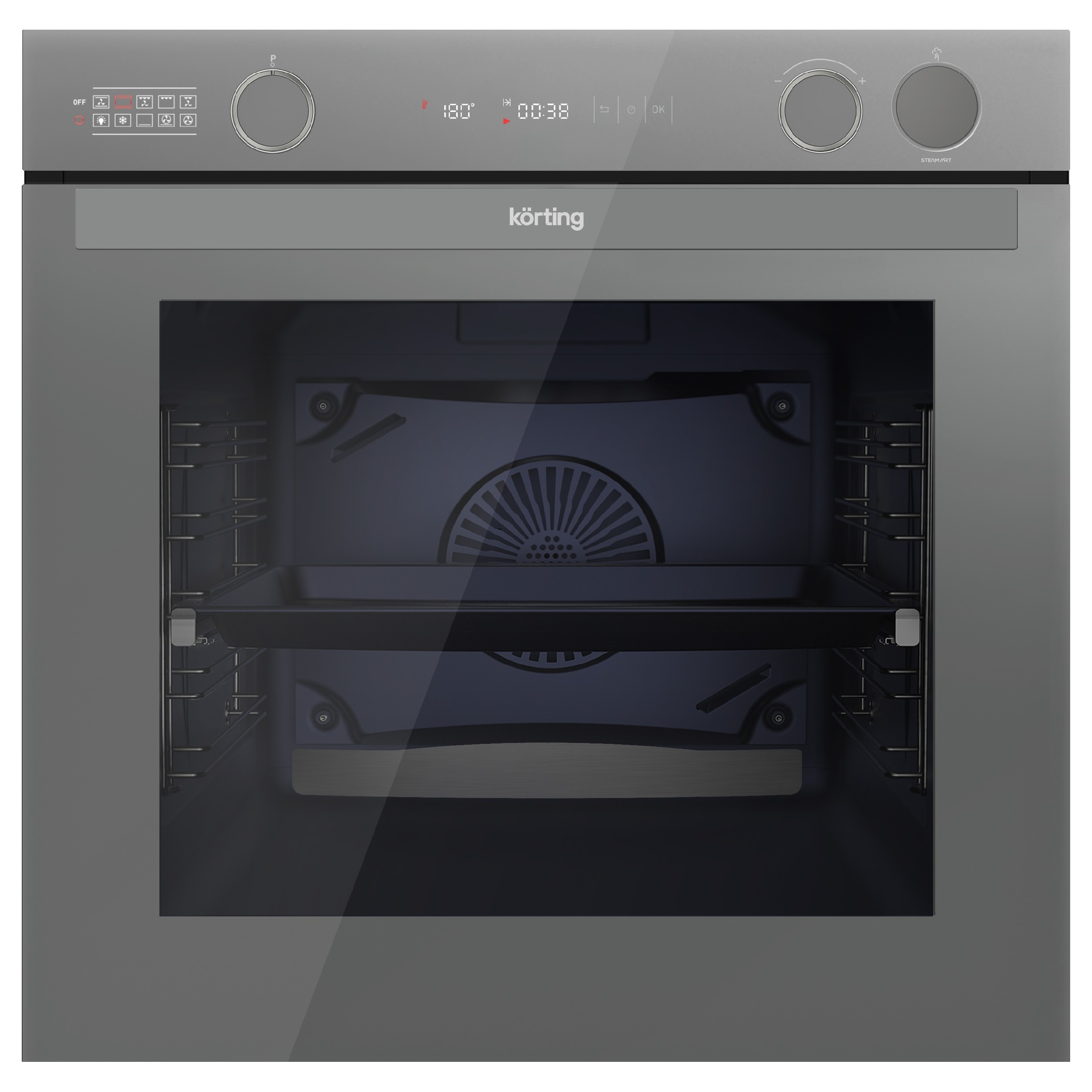 Духовой шкаф Korting Серое стекло OKB 61061 SQGGr