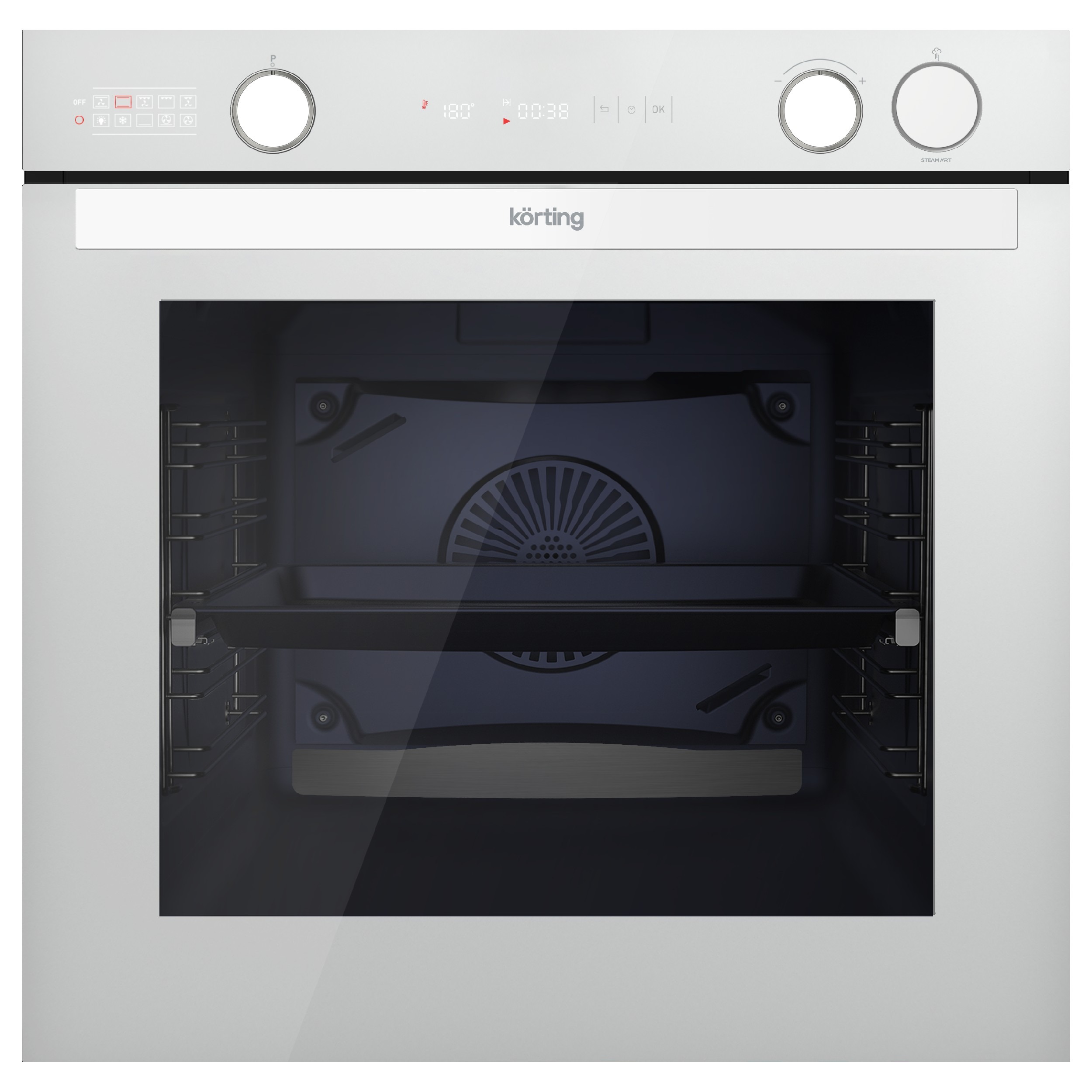 Духовой шкаф Korting Белое стекло OKB 61061 SQGW