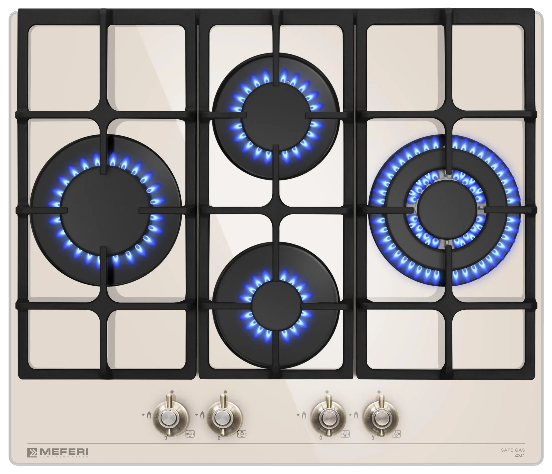 Варочная панель MEFERI Бежевый MGH604BG GLASS RETRO