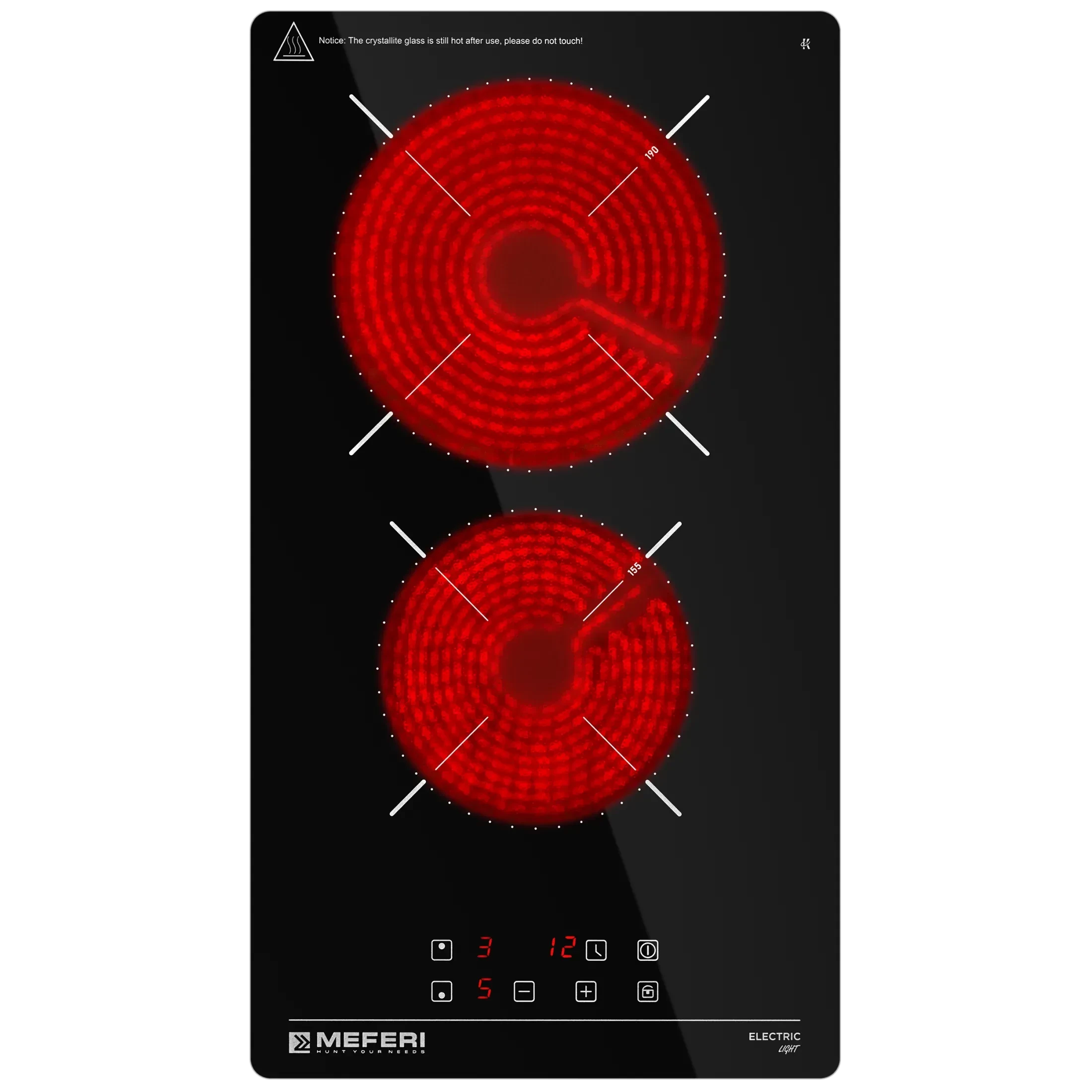 Варочная панель MEFERI Черный MEH302BK LIGHT