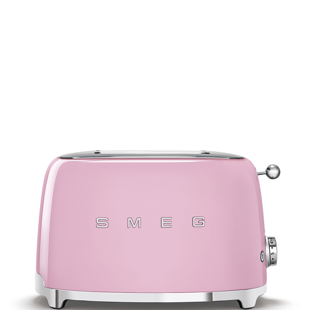 Тостер на 2 ломтика Smeg Розовый TSF01PKEU