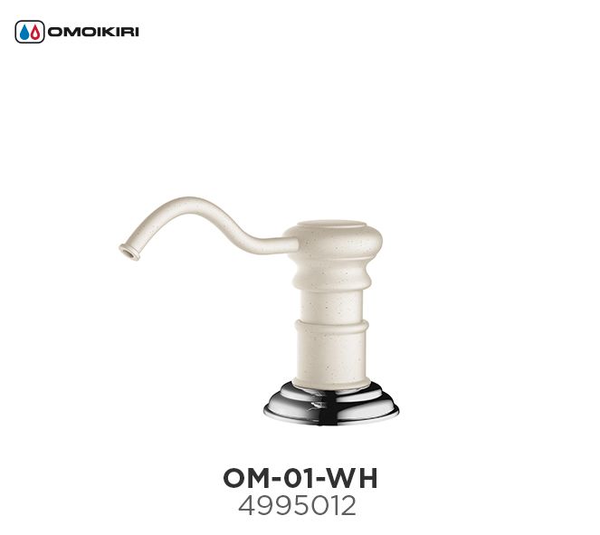 Дозатор жидкого моющего средства Omoikiri Белый OM-01-WH