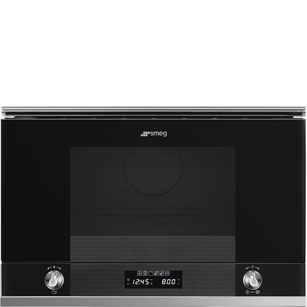 Микроволновая печь Smeg Черное стекло MP122N1