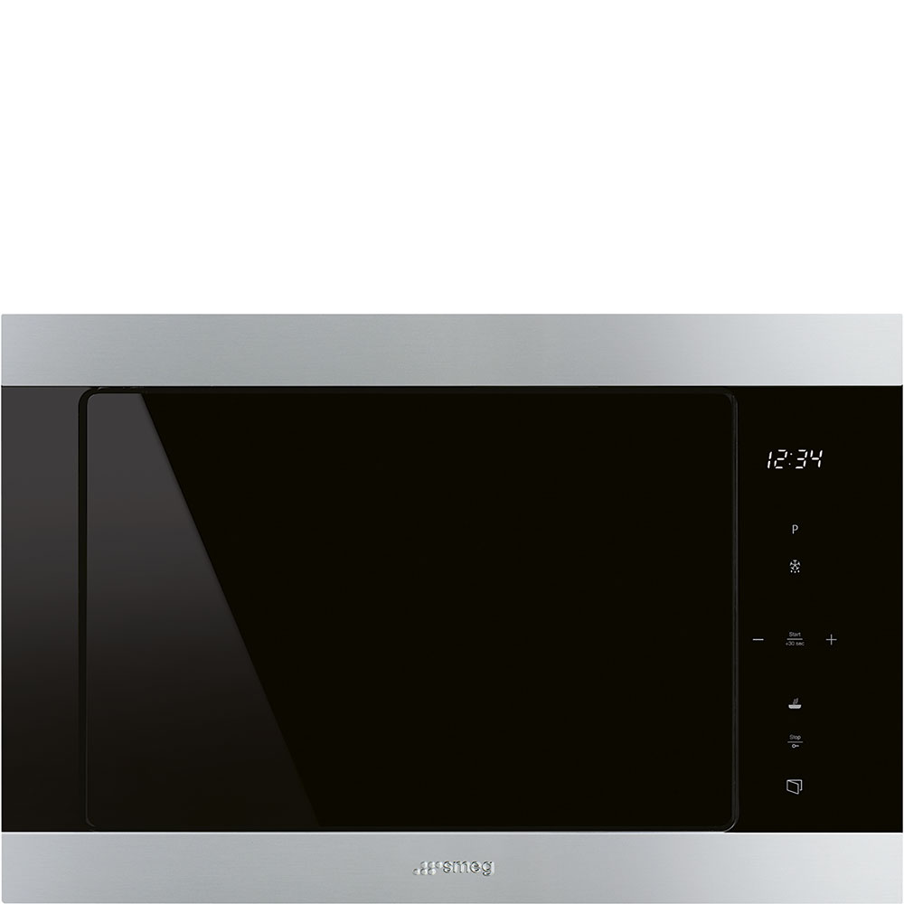 Микроволновая печь Smeg Нержавеющая сталь + черное стекло FMI325X