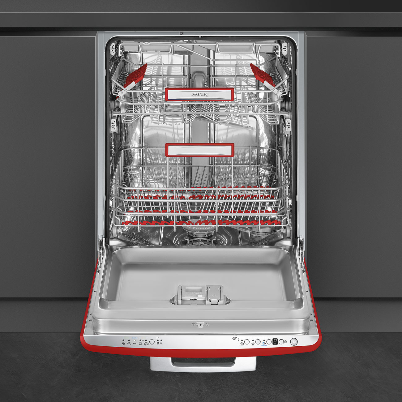 Посудомоечная машина Smeg Красный ST2FABRD2 купить во Владивостоке | VARKA  - салон европейской техники