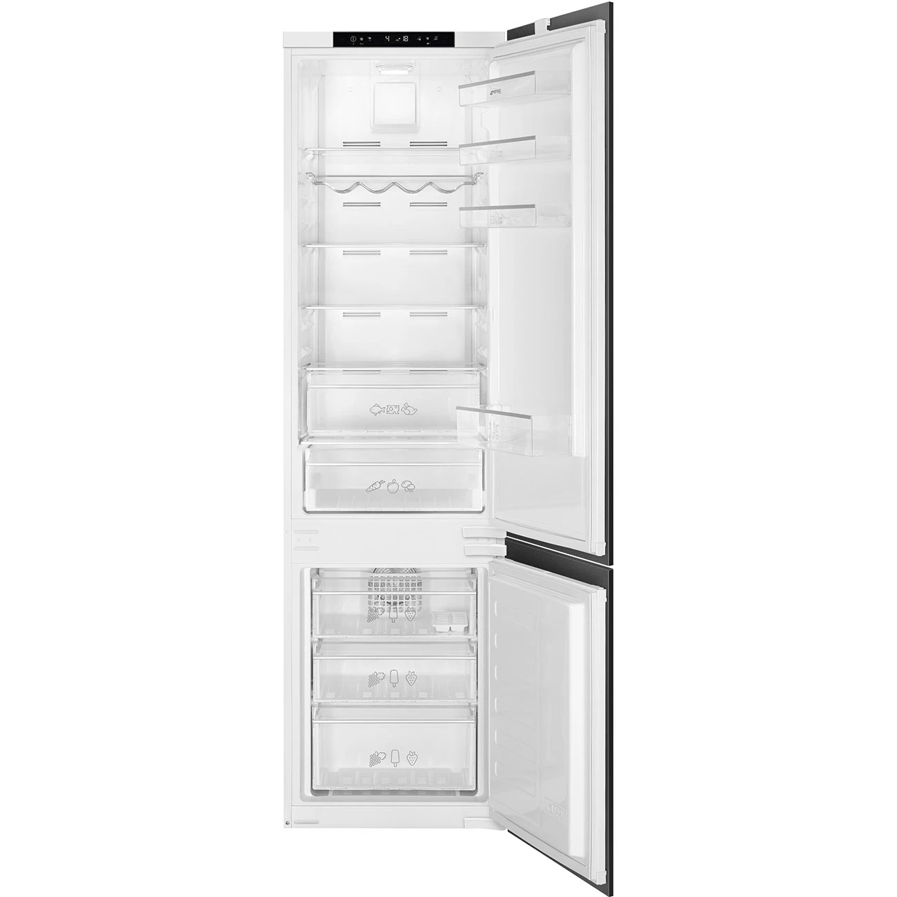 Холодильник комбинированный Smeg Белый C8194TNE